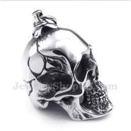 Men's Titanium Skull Pendant With Free Chain