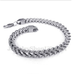 Men's Silver Titanium Bracelet