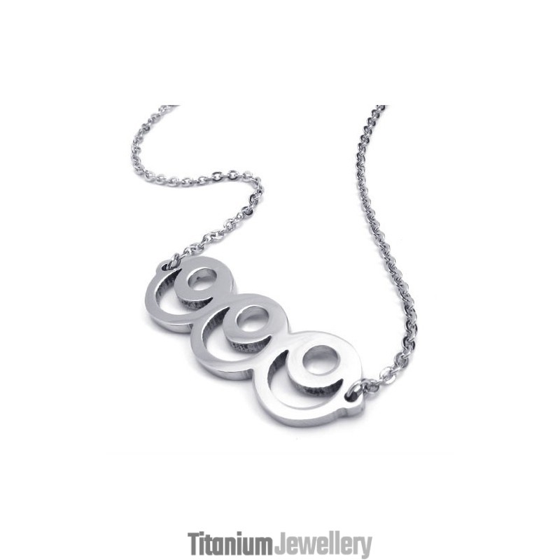 15.7 Inch Titanium Silver Fashionable Necklace 15.7 Inch Titanium Silver Fashionable Necklace