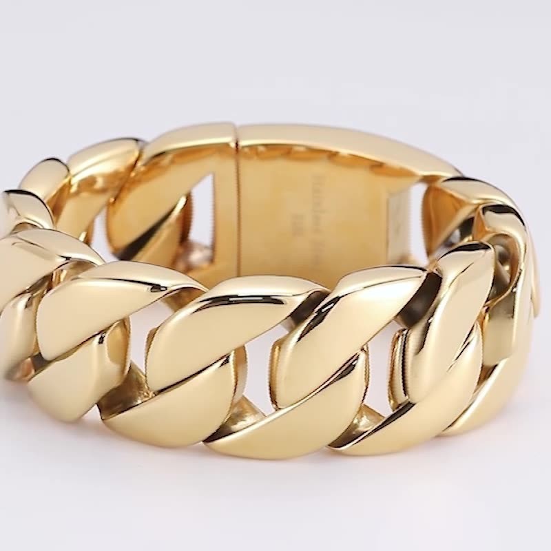 New Gold-Plated Fashion Men's Titanium Bracelet New Gold-Plated Fashion Men's Titanium Bracelet