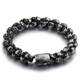 Fashion Titanium Skull Bracelet For Men