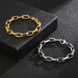 Rock Hip-Hop Square Titanium Bracelet For Men