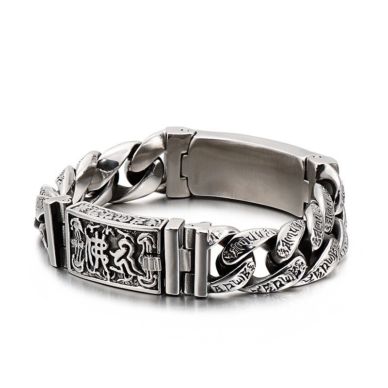 Cool Titanium Skull Bracelet Chic Men's Titanium Fashion Jewelry Cool Titanium Skull Bracelet Chic Men's Titanium Fashion Jewelry