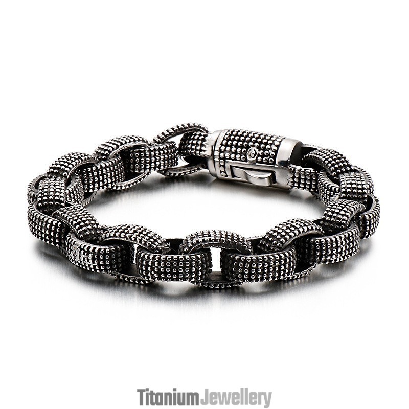 Fashion Cool Titanium Tap Jewelry Men's Vintage Trendy Men's Casting Titanium Dragon Bracelet Fashion Cool Titanium Tap Jewelry Men's Vintage Trendy Men's Casting Titanium Dragon Bracelet
