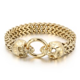 Cool Skull Titanium Men's Bracelet