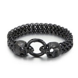 Cool Skull Titanium Men's Bracelet