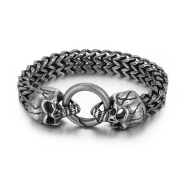 Cool Skull Titanium Men's Bracelet