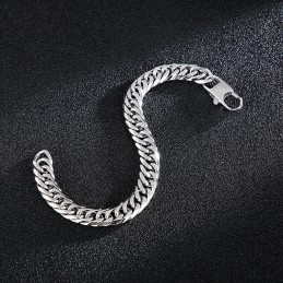 Tide Accessories Fashion Titanium Men's Vertebrae Chain Square Buckle Bracelet