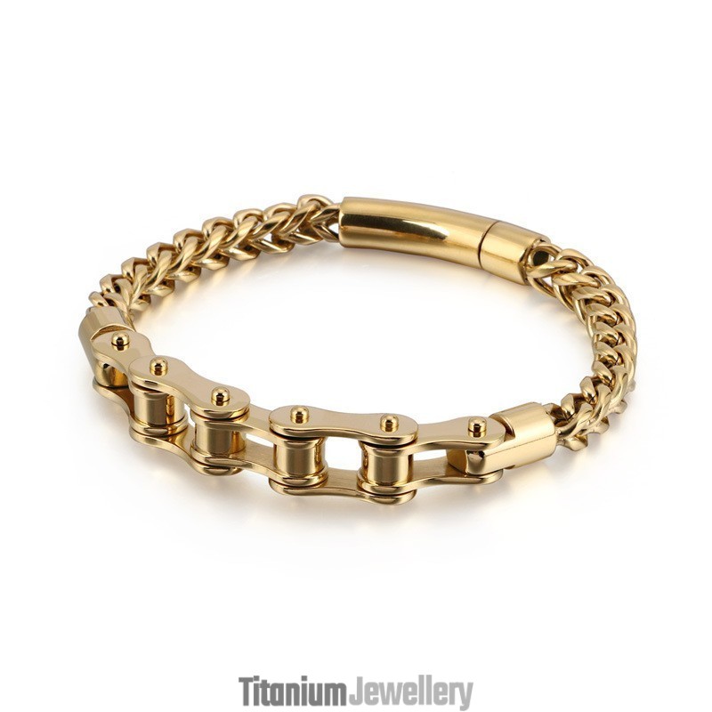 Fashion New Titanium Bicycle Men And Women Chain Bicycle Chain Bracelet