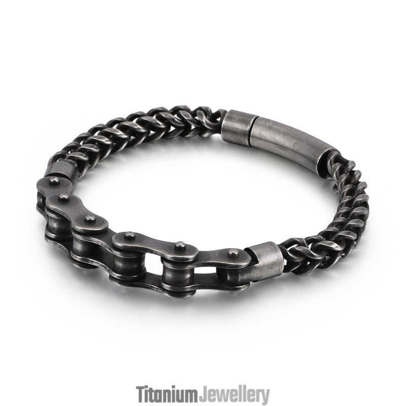 Fashion New Titanium Bicycle Men And Women Chain Bicycle Chain Bracelet Fashion New Titanium Bicycle Men And Women Chain Bicycle Chain Bracelet