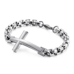 Titanium Tide Men's Bracelet Titanium Men's Cross Square Bracelet Tide Men's Accessories