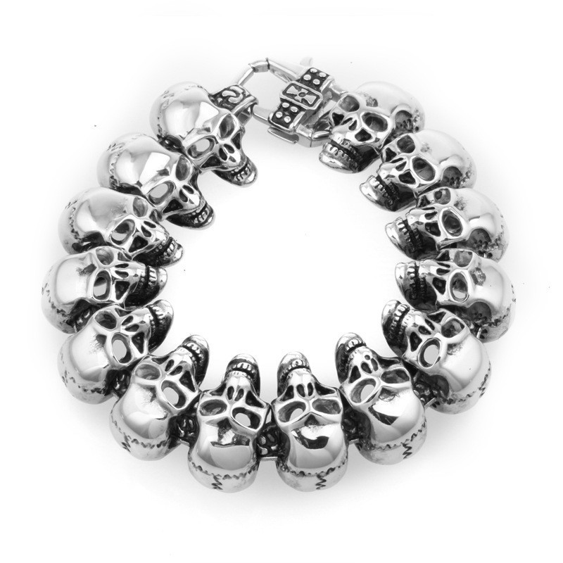 Skull Men's Titanium Bracelet Titanium Bracelet