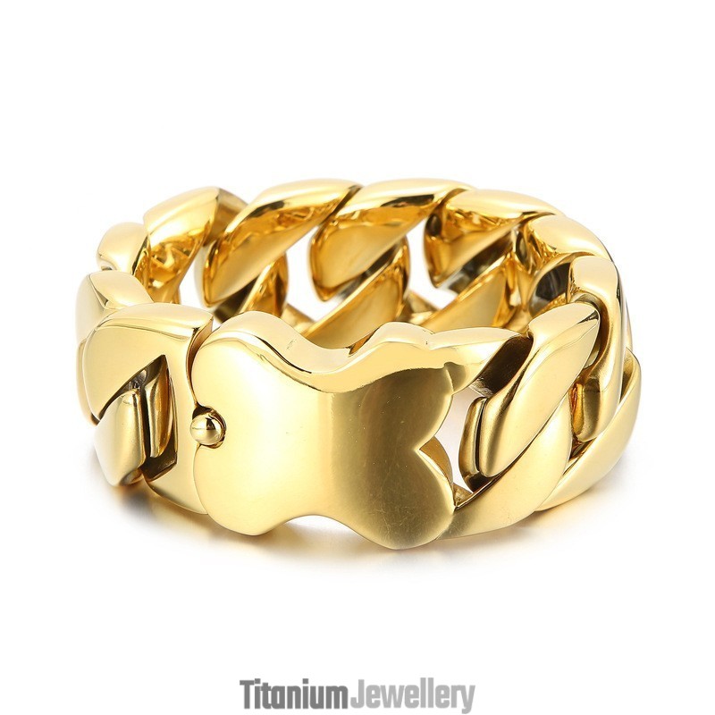 New Cuban Bracelet Cool Men's Bone Insert Bracelet New Cuban Bracelet Cool Men's Bone Insert Bracelet