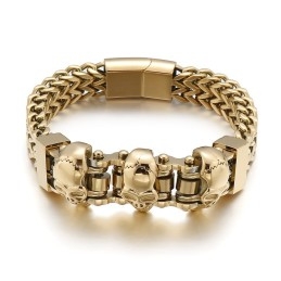 Skull Men's Titanium Bracelet