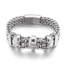 Skull Men's Titanium Bracelet