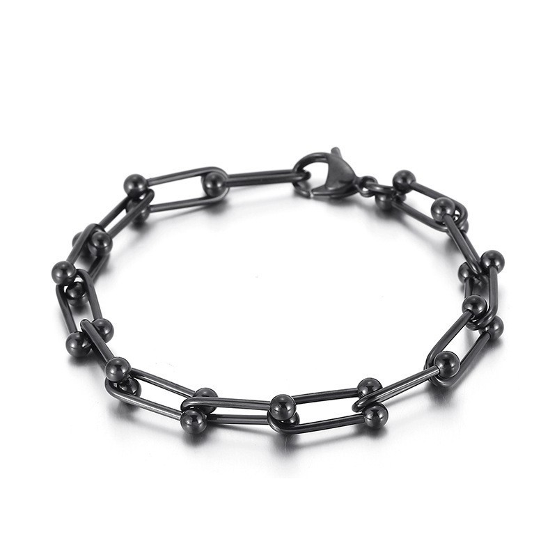Men's And WoMen's Titanium Horseshoe Buckle Bracelet U-Shaped Buckle Bracelet Men's And WoMen's Titanium Horseshoe Buckle Bracelet U-Shaped Buckle Bracelet