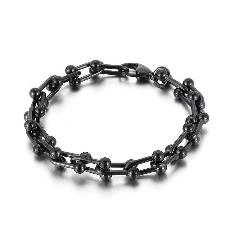 Men's And WoMen's Titanium Horseshoe Buckle Bracelet U-Shaped Buckle Bracelet Men's And WoMen's Titanium Horseshoe Buckle Bracelet U-Shaped Buckle Bracelet
