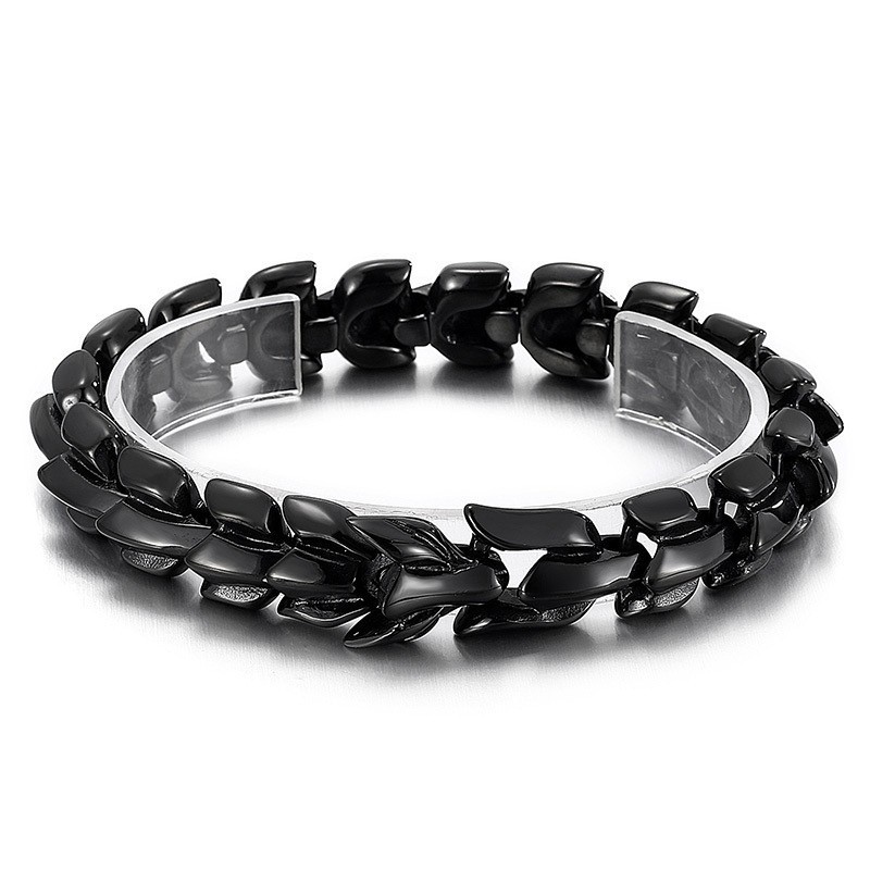 Cool Men's Vacuum Plated Multi-Color Keel Titanium Bracelet