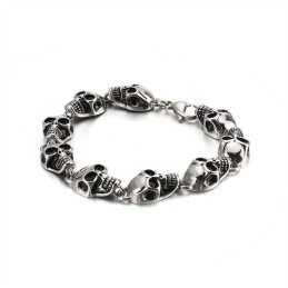 Exaggerated Cool Skull Titanium Bracelet For Men