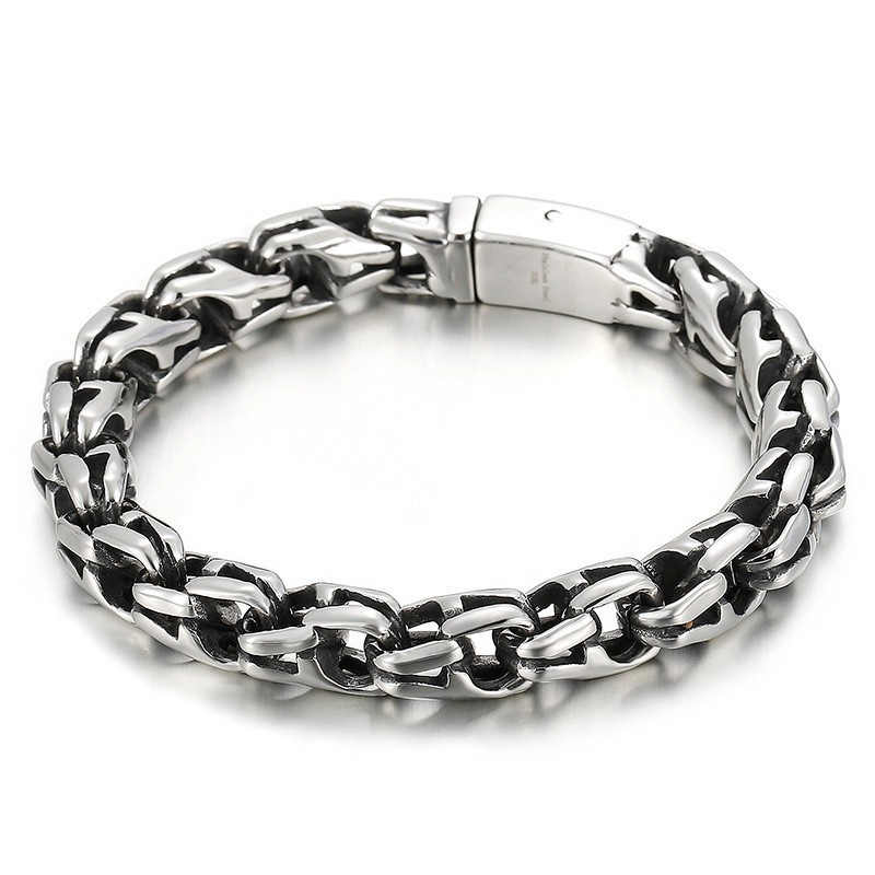 Vintage Cool Generous Pattern Popular Titanium Bracelet