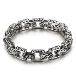 Floral Pattern Popular Titanium Bracelet Accessories To Send Boyfriend Gifts