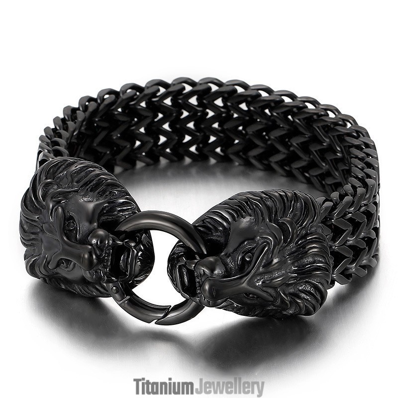 Chic Trendy Titanium Lion Head Bracelet Chic Trendy Titanium Lion Head Bracelet