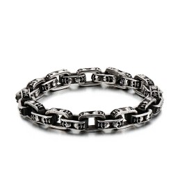 Titanium Skull Bracelet Chic Biker Ghost Bracelet Titanium Jewelry