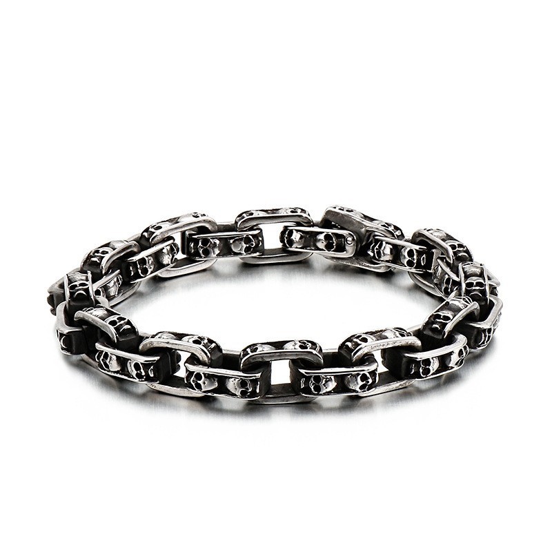 Titanium Skull Bracelet Chic Biker Ghost Bracelet Titanium Jewelry Titanium Skull Bracelet Chic Biker Ghost Bracelet Titanium Jewelry