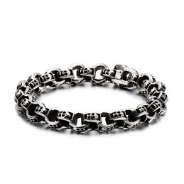 Titanium Skull Bracelet Chic Biker Ghost Bracelet Titanium Jewelry