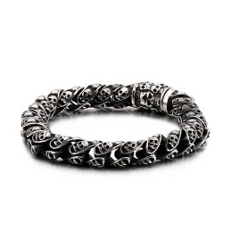 Titanium Skull Bracelet Chic Biker Ghost Bracelet Titanium Jewelry