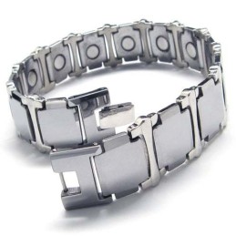 Tungsten Carbide 16Mm Wide Chunky Mens Bracelet