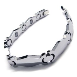 Mens Tungsten Carbide 8Mm Wide Bracelet