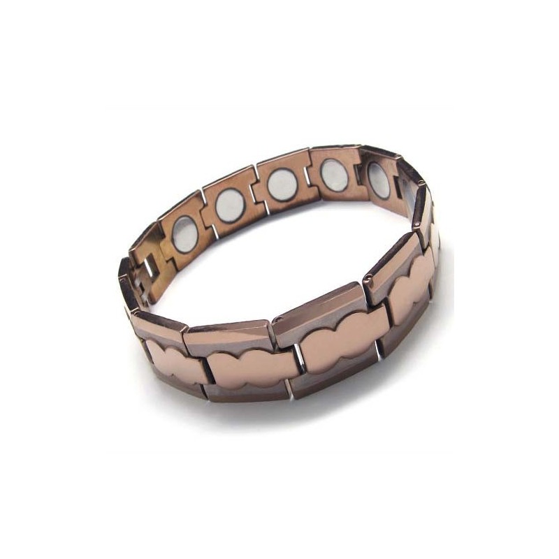 Tungsten Carbide 13Mm Wide Brown Chunky Mens Bracelet Tungsten Carbide 13Mm Wide Brown Chunky Mens Bracelet