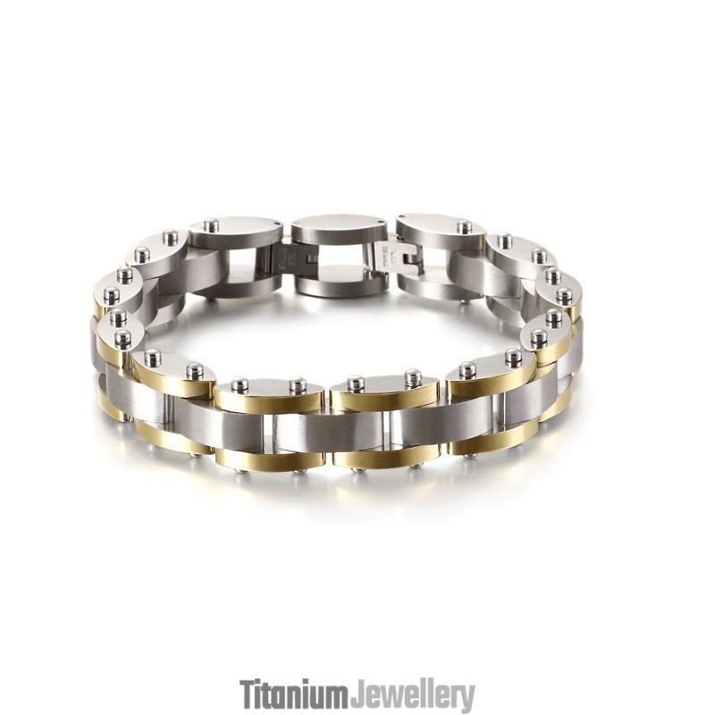 Combination Of Heavy Texture Men's Titanium Bracelet Combination Of Heavy Texture Men's Titanium Bracelet