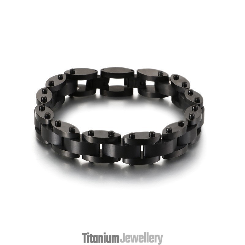 Combination Of Heavy Texture Men's Titanium Bracelet