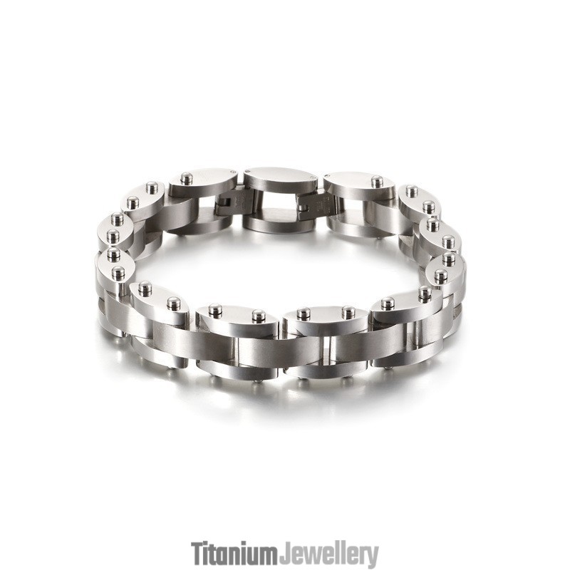 Combination Of Heavy Texture Men's Titanium Bracelet