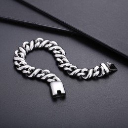Fashion Polished Chic Titanium Bracelet For Men