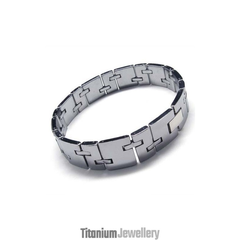 New Style Tungsten Carbide 12Mm Wide Chunky Mens Bracelet New Style Tungsten Carbide 12Mm Wide Chunky Mens Bracelet