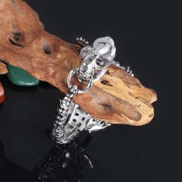Retro Exaggerated Cool Dinosaur Chic Style Titanium Bracelet For Men