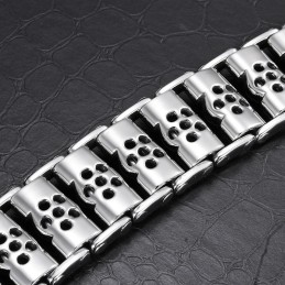 Chic Style Skull Titanium Bracelet For Men