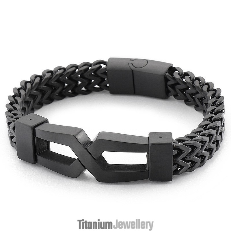 Hipster Hip-Hop Glasses Titanium Men's Bracelet Hipster Hip-Hop Glasses Titanium Men's Bracelet