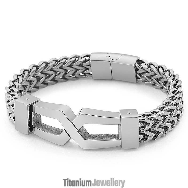 Tide Hip-Hop Glasses Titanium Men's Bracelet Tide Hip-Hop Glasses Titanium Men's Bracelet