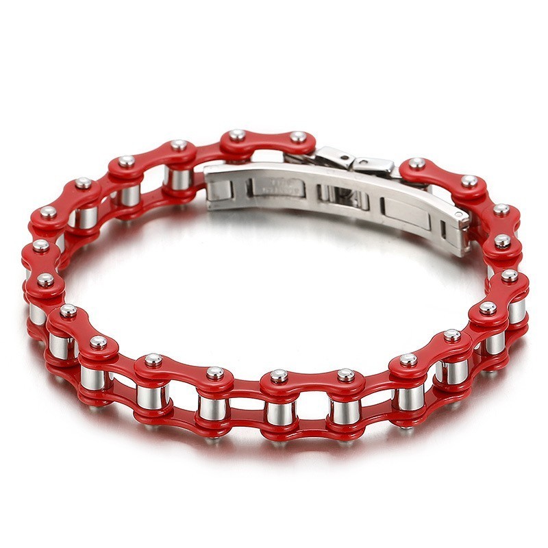 Fashion Cool Multicolor Men's Cycling Titanium Bracelet Fashion Cool Multicolor Men's Cycling Titanium Bracelet