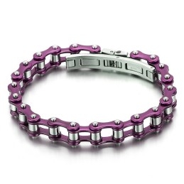 Fashion Cool Multi-Color Men's Cycling Titanium Bracelet