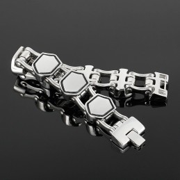 Cool Fashion Geometric Men's Titanium Bracelet