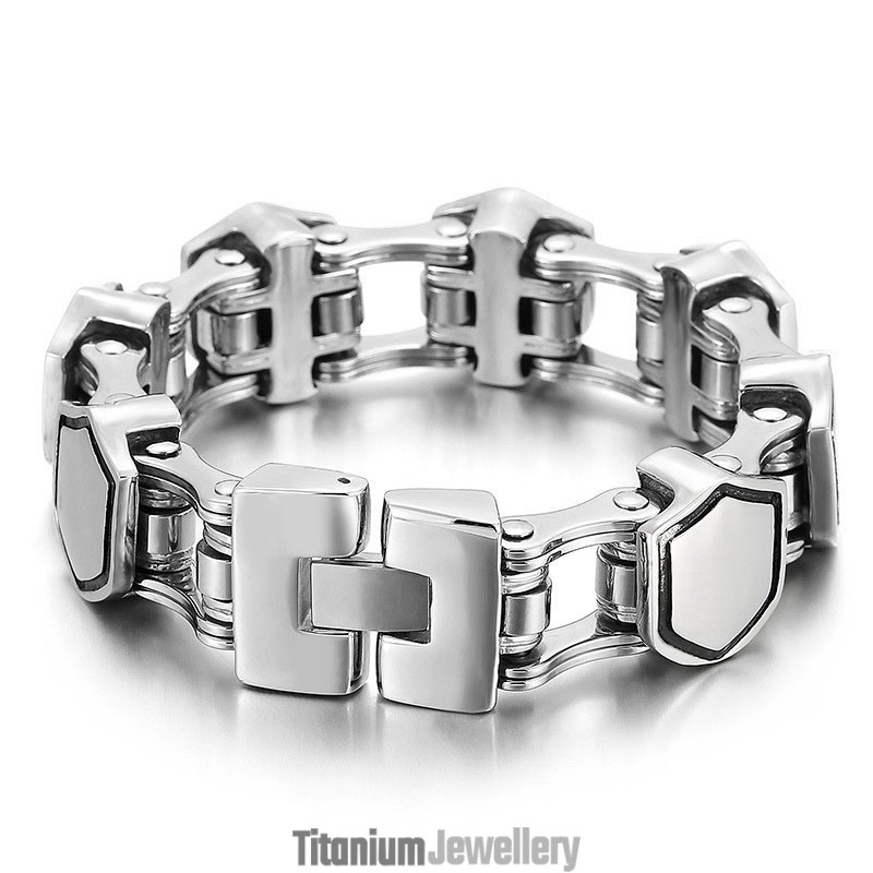 Cool Fashion Geometric Men's Titanium Bracelet
