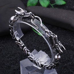 Cool Chic Tap Hook Titanium Bracelet For Men