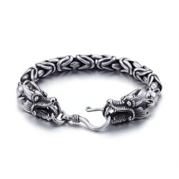 Cool Chic Tap Hook Titanium Bracelet For Men