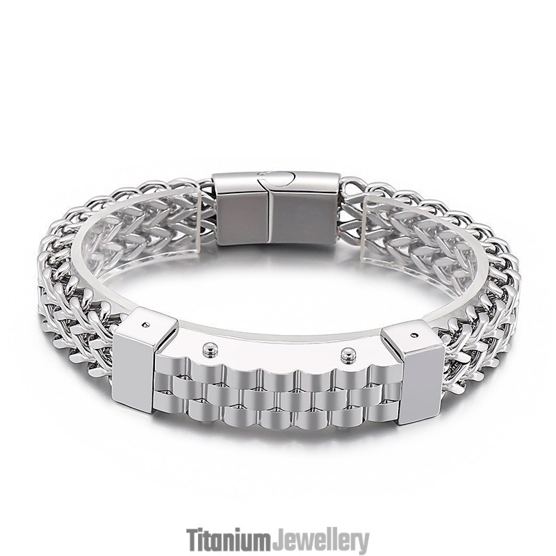 Fashion Hip-Hop Style Men's Titanium Bracelet Fashion Hip-Hop Style Men's Titanium Bracelet
