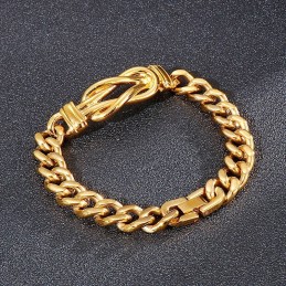 Knotted Titanium Men's Bracelet Bracelets